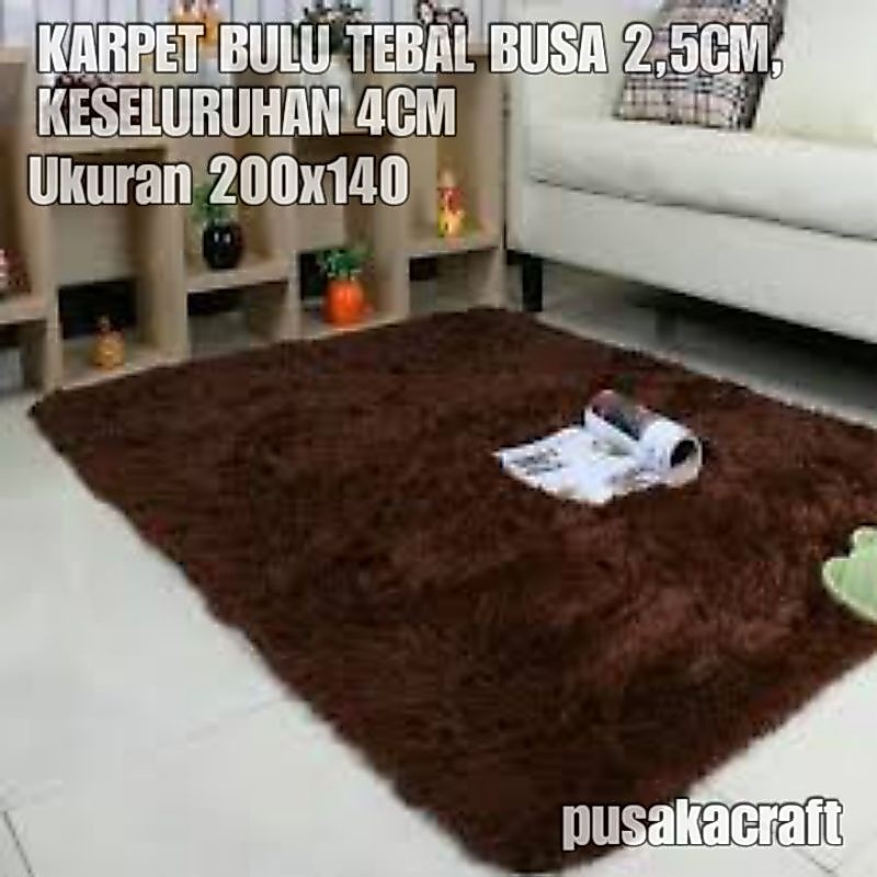 PLAIN RASFUR FUR CARPET, 4CM THICKNESS