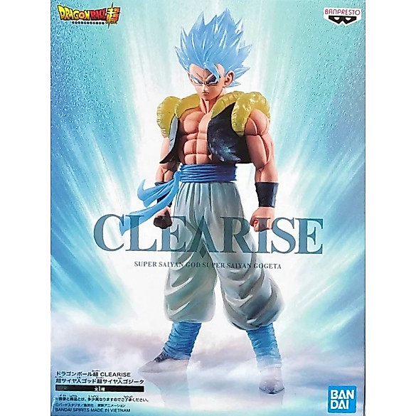 Bandai Clearise Dragonball Super Gogeta Super Saiyan God Gogeta Blue Hair Gogeta Action Figure