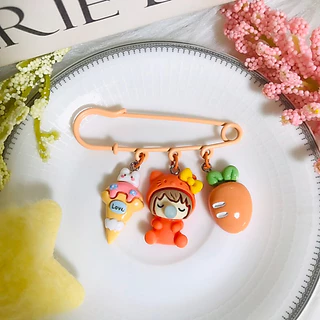 🌷KN16 เข็มกลัดแฟชั่น สไตล์แฟชั่นเกาหลี 6 ซม.(พร้อมส่ง)