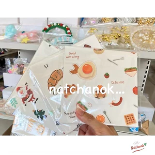 กระดาษรองขนม รองเบเกอรี่ รองอาหาร ขนาด15x15cm(6นิ้วx6นิ้ว) food gradeสัมผัสอาหารได้โดยตรง