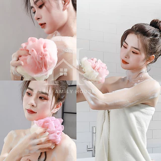 ใยขัดผิว(รุ่นหนานุ่ม) ใยอาบน้ำ ใยขัดตัว ใยบวบ สครับขัดผิว ใยฟองน้ำขัดตัว ใยฟองน้ำอาบน้ำ ที่ขัดตัว อุปกรณ์อาบน้ำ สบู่