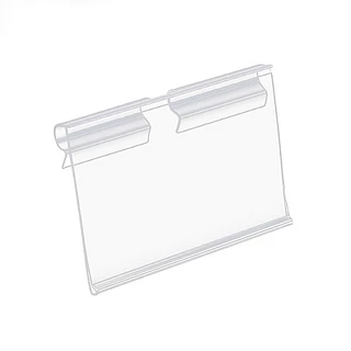 ป้ายราคาพลาสติก PVC 6x4 5x4cm 20/100 ป้ายราคา ป้ายติดราคา ฮุกเหล็ก ชั้นวาง ป้ายพลาสติก อุปกรณ์ร้านค้า ขายของ