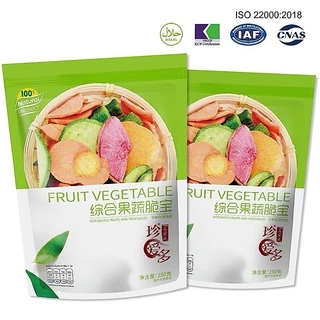 [5 แพ็ค] 🥦ผักอบกรอบ และ ผลไม้อบกรอบ🥦 12 ชนิด ขนาด 250g