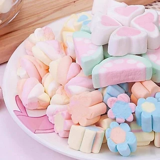 มาร์ชเมลโล่ฟรีซดราย มาร์ชเมลโล่กรอบตัวใหม่ยอดฮิต500กรัม marshmallow ขนมมาร์ชเมลโล่ กรอบนอก นุ่ม หนึบ หวาน หอม อร่อย