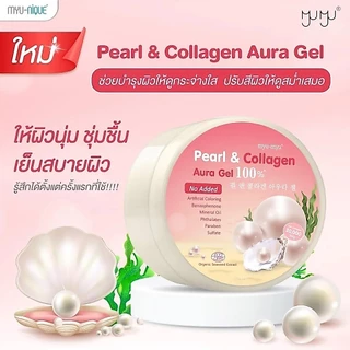 Myu Myu Aloe Vera Gel 100%/Pearl & Collagen/Snail Moisture/Vit C Whitening มิวมิว อะโล เวร่า เจล [300 g.][สินค้ามีให้เลื