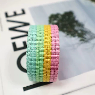 สายกระเป๋า ขนาด 3.2 cm.(1.5”) สีสวยหวาน เหนียว ทน สายสปัน สายโพลี พร้อมส่ง