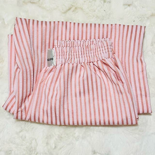 Liner Pants กางเกงขายาวเอว22-32 สะโพก44 ยาว39 สไตล์ไลเนอร์พันท์สีพื้นและลายทาง