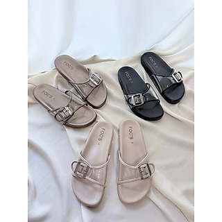 พร้อมส่ง รองเท้าแตะไบเก้น สีเมทัคลิคพื้นนุ่มสายปรับได้ แนะนำบวกไซส์ สำหรับสาวมีเนื้อเท้า