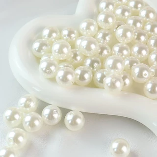 ลูกปัดมุกเกรด A สีขาวและสีมุกขนาด4mm.-14mm.สำหรับตกแต่งเครื่องประดับหรืองานDIYต่างๆ สินค้าพร้อมส่งจากไทย