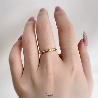 Orachat | Klear 14k ring. (แหวนตัวเรือนสแตนเลส)