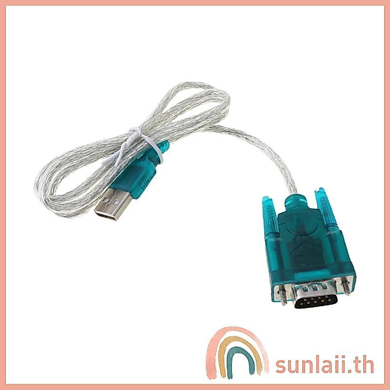SUNLAII สีดํา USB ถึง RS232 RS-232 DB9 Serial Cable ตัวแปลงอะแดปเตอร์มาตรฐานสําหรับพีซี