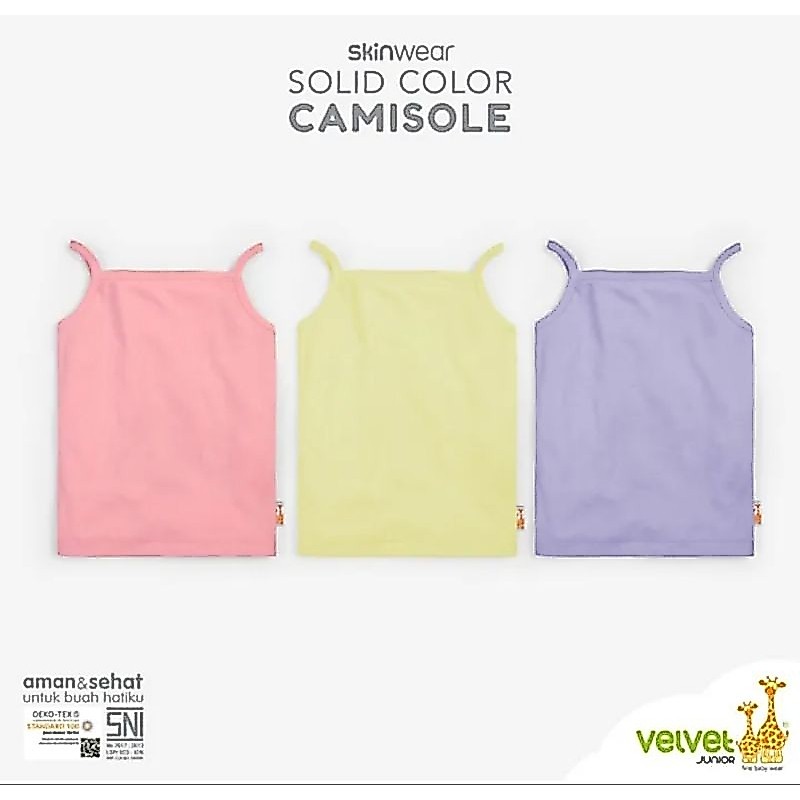 GIRLS TANKTOP/VELVET CAMISOLE TANKTOP