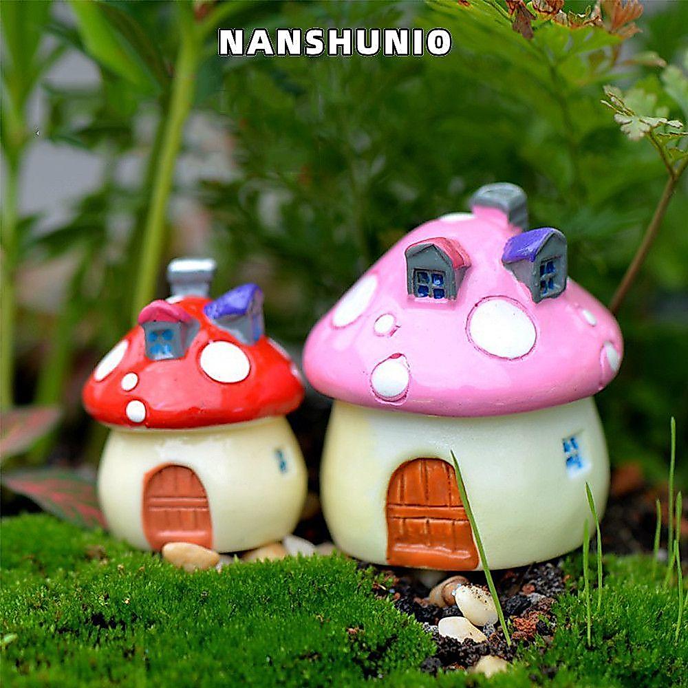 NANSHUNIO Garden Accessories สีสัน Miniature Fairy Micro Landscape