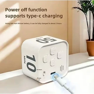 Pomodoro Digital Timer-ฝักบัวอาบน้ําห้องครัวน่ารัก Silent Flip Timer นาฬิกา Gadgets สมาร์ทจับเวลาไข่เตาอบอุปกรณ์ทําอาหาร