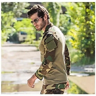 G3 Combat -Shirt เสื้อยืดผู้ชายแขนยาวยุทธวิธีมีซิป ผ้านิ่มเบาสบาย คล่องตัว Combat -shirt