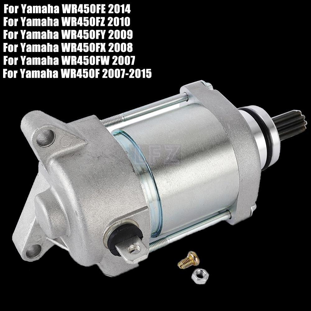 มอเตอร์สตาร์ทเตอร์ สําหรับ Yamaha WR450FE WR450FZ WR450FY WR450FX WR450FW WR450F 2007-2015 WR 450F 4