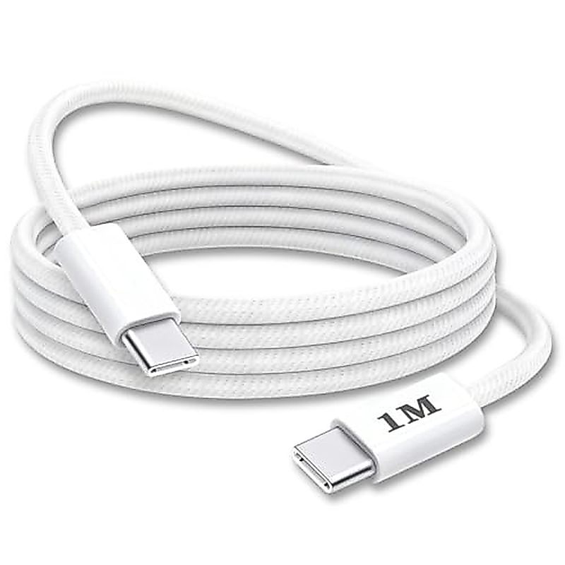 สายชาร์จโทรศัพท์แบบสั้น USB C ถึง USB CS สายชาร์จเร็ว 1.5FT(0.5M) สายชาร์จทอเข้ากันได้โทรศัพท์ 17 Ai