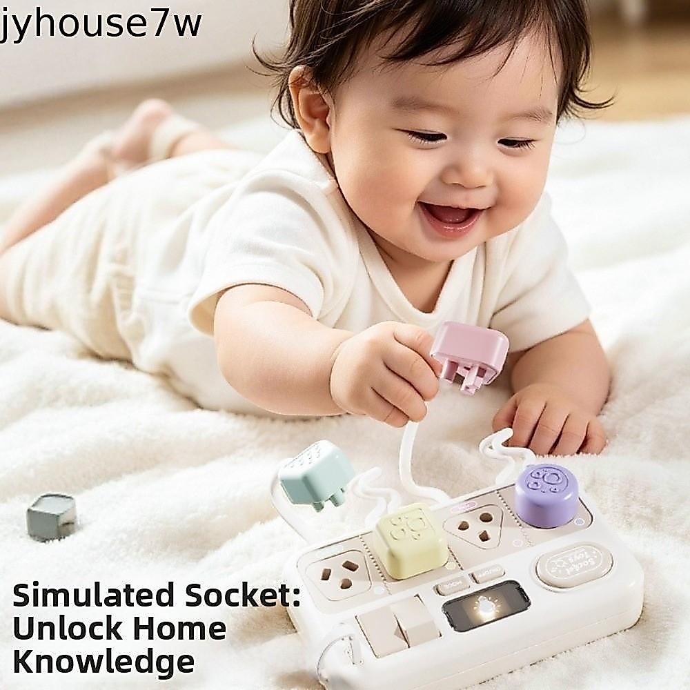 JYHOUSE Switch Board Toy, Hand-Eye Constring Compact Plug Board Toy, Sound Effects ทักษะชีวิตปฏิบัติ