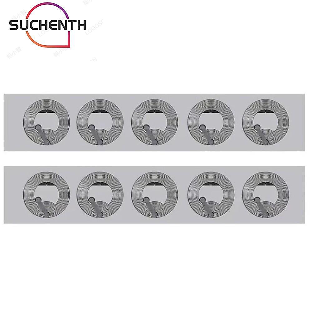 SUCHENTH 10pcs NFC Inlay Label, Contactless Technology Wet Transparent NFC215 Tag Sticker, Passive W