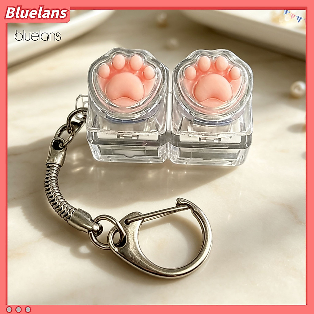 Bluelans Mechanical Keyboard Fidget Toy Stress Relief Keyboard Toys Cat Paw Fidget Keyboard พวงกุญแจ