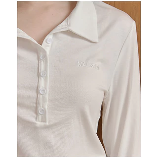 MALISTA - Polen Top เสื้อแขนยาวปักlogo