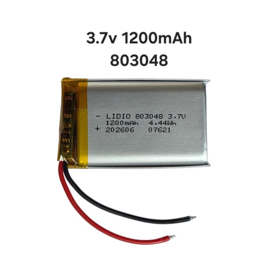 แบตเตอรี่ Battery 803048 1200mAh 3.7v Lithium Ion Polymer/Li-Ion  MP3 MP4 MP5 เครื่องเล่นลำโพง DVD G