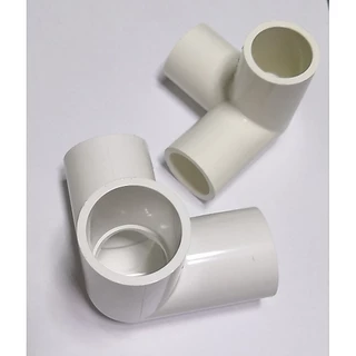 สามทางมุมสีขาว ข้อต่อสามทางฉาก PVC สีขาว ยี่ห้อ ท่อน้ำไทย ขนาด 1/2 3/4 และ 1 " (4หุน 6หุน และ 1นิ้ว)