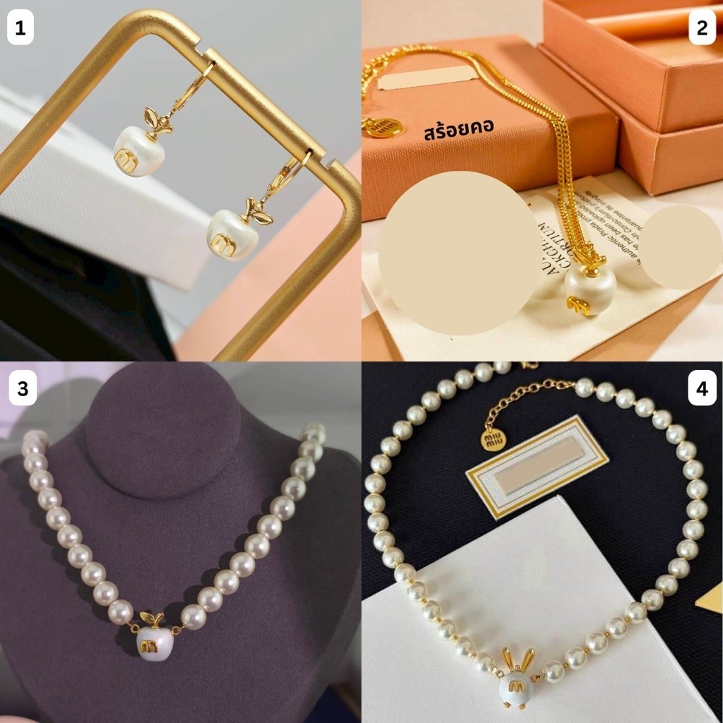 ต่างหู สร้อยคอ ผลไม้ M FRUITS EARRING NECKLACE