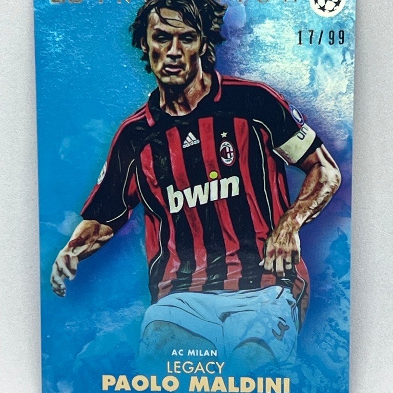การ์ดฟุตบอล Topps Inception 2021 - 2022 Paolo Maldini Legacy /99