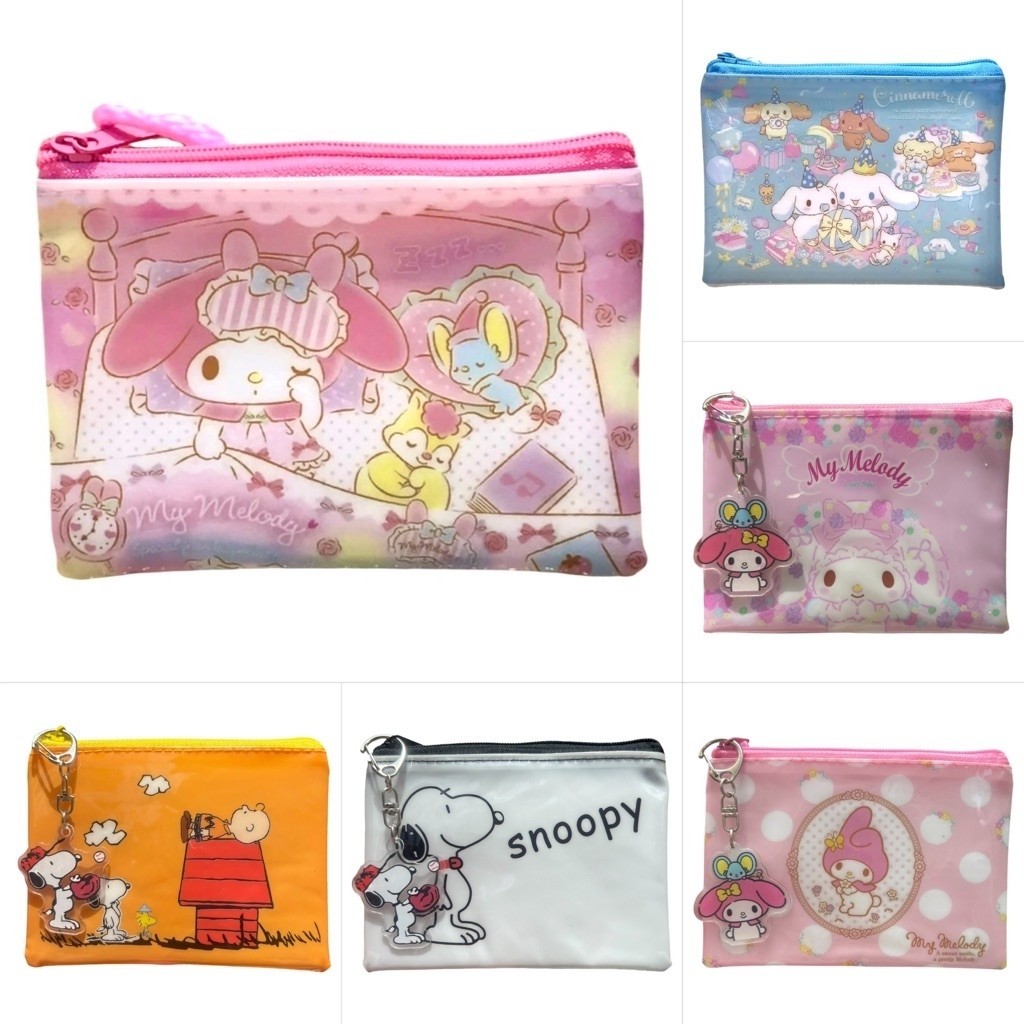 กระเป๋าสตางค์ ใส่เหรียญ Melody ลายเยอะ พกง่าย ใข้ทน กันน้ำ กระเป๋าใส่แบงค์ได้