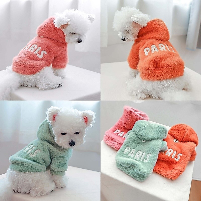 HO Hooded Dogs Coat Festival Puppy Clothes for Toy Breed Dogs Poodles Pinscher