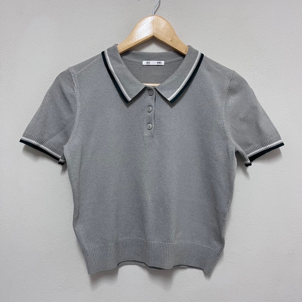 เสื้อคอปก GU/S สีเทา