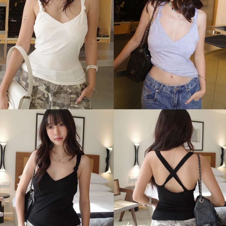 ICEBLINK | Nolita Top เสื้อสายเดี่ยวไขว้หลัง