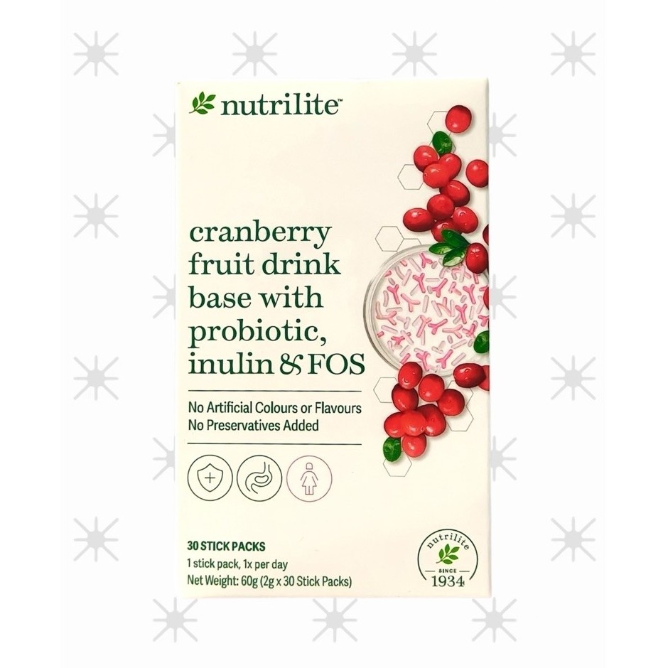 Nutrilite Cranberry Fruit Drink Base with Probiotic, Inulin & FOS เครื่องดื่มผลไม้รสแครนเบอร์รี่
