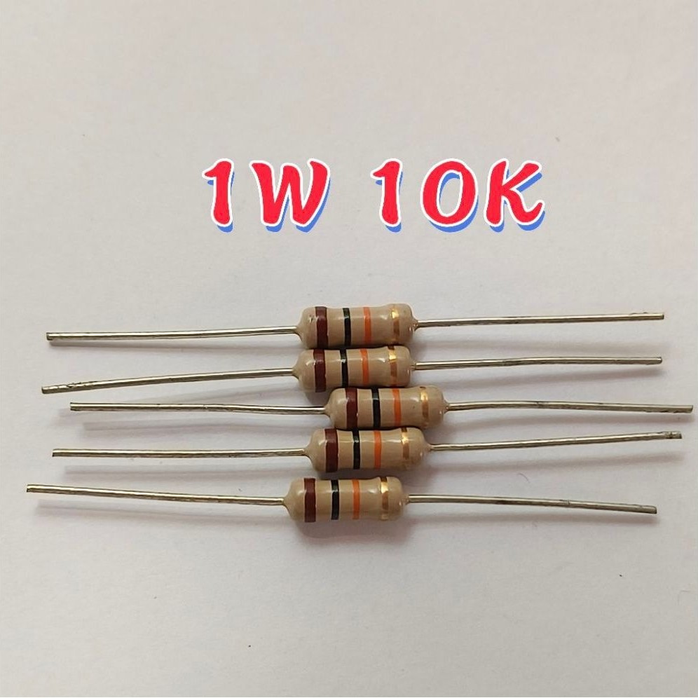Carbon Film Resistor   1W 10K   ( 10 ชิ้น 30 บาท  )