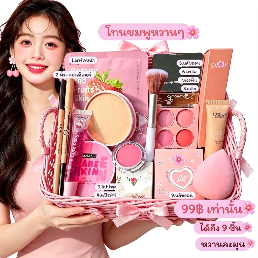ราคาส่งเซ็ตเครื่องสำอางราคาโรงงาน คุ้มสุดๆ