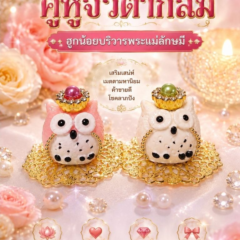 ฮูกน้อยตากลม (อ่านตาก-ลมถูกแล้ว รุ่นนี้ไม่นอนเช้า แต่เบิกตาทั้งวันคืน) - บริวารตัวน้อยพระแม่ลักษมี