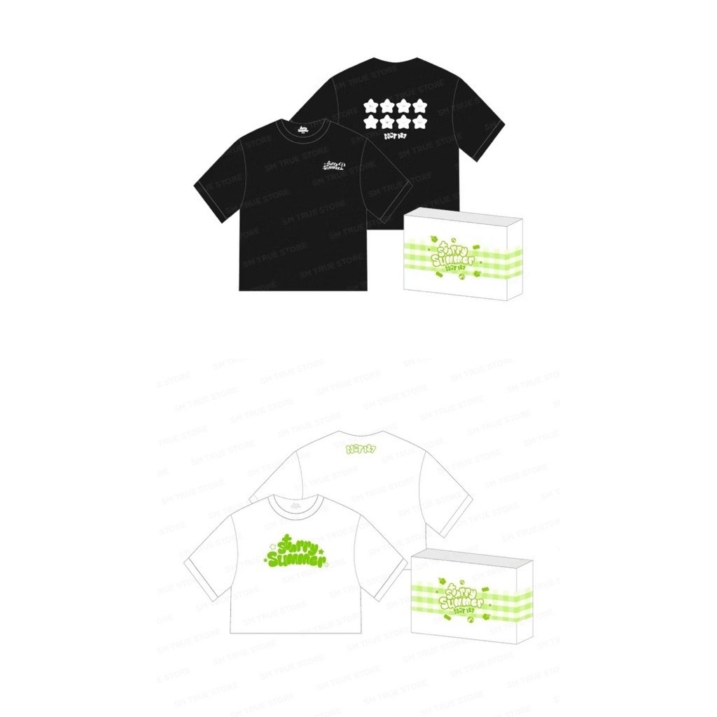 [พร้อมส่ง] NCT127 STARRY SUMMER 1st DROP MD - OVERSIZED T-SHIRT / CROP T-SHIRT