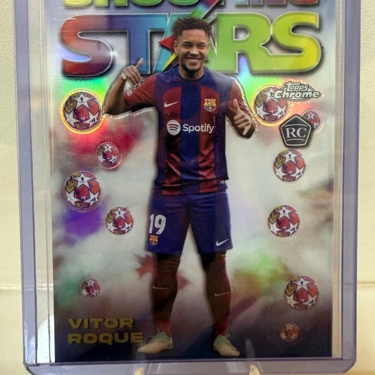 ⚽ ขายการ์ดดาวรุ่งสุดฮอต! Vitor Roque Topps Chrome "SHOOTING STARS" (RC) ⚽