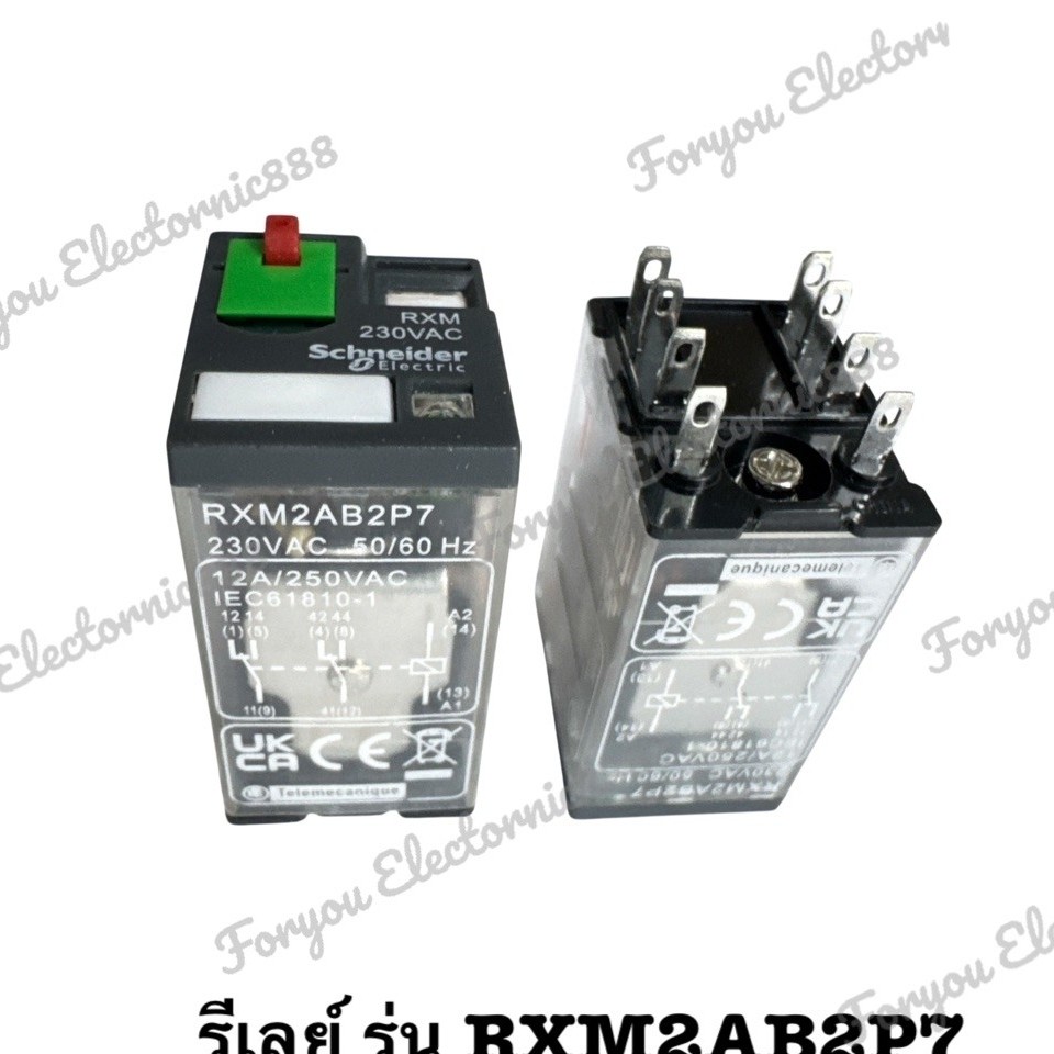 รีเลย์ รุ่น RXM230VAC RXM2AB2P7 12A/250VAC