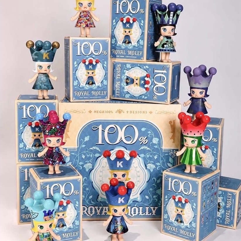 พร้อมส่ง ไม่ต้องรอพรี มีส่งด่วน มง 100% Molly Mega Royal 100% Series 1 ยกBox ของใหม่ในซีล ลุ้น Secret ของแท้