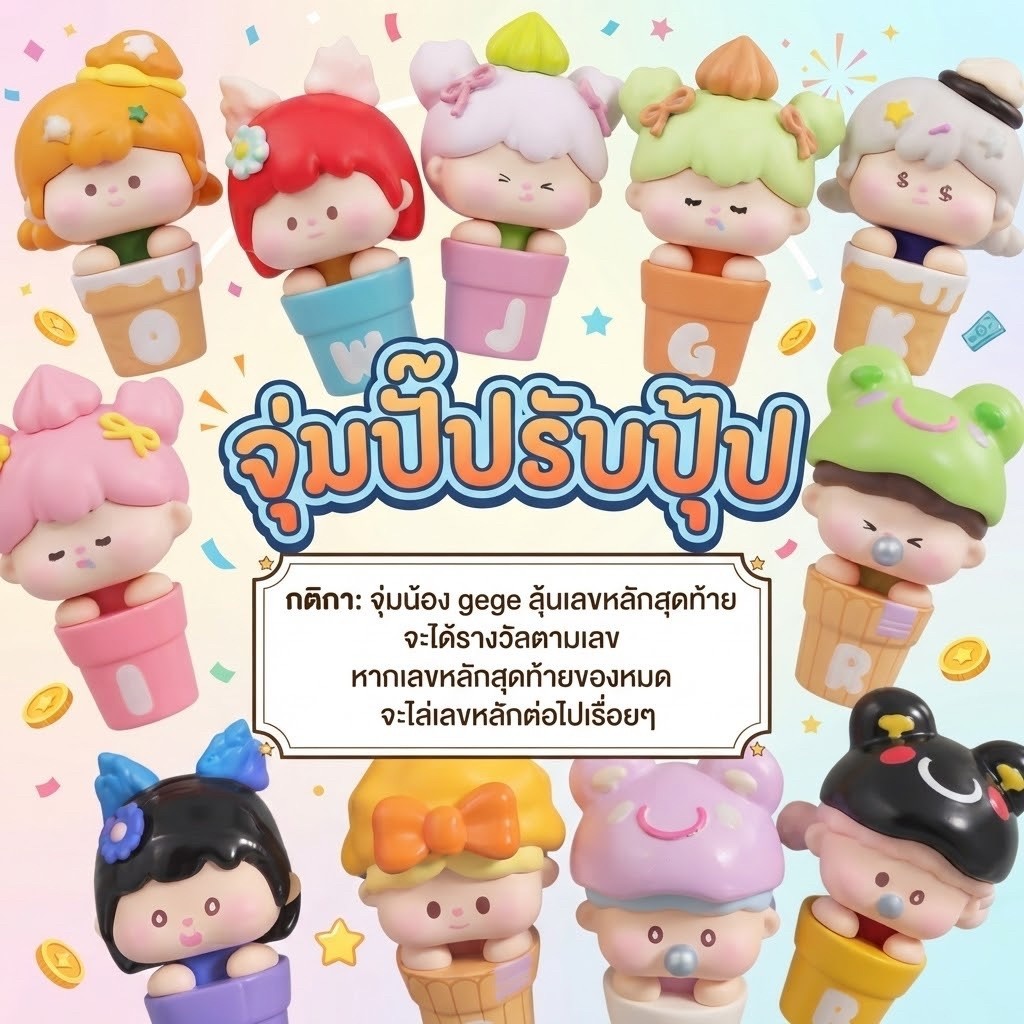 จุ่มหม้อไฟ ราคาเดียว ได้น้องgegex1 + กล่องตาบอด 1 กล่อง