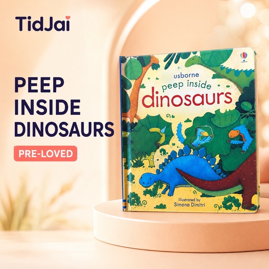 หนังสือเด็ก Usborne Peep Inside Dinosaurs 🦖✨ หนังสือเปิดแง้มดูด้านในสุดฮิต จากสำนักพิมพ์ดัง Usborne