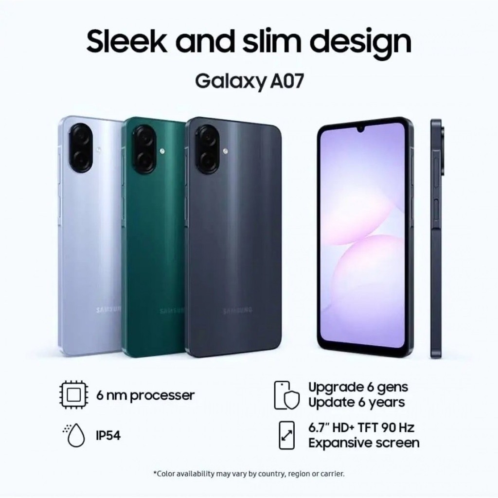 Samsung A07 4G Ram 6/128 (เลือกสีได้)