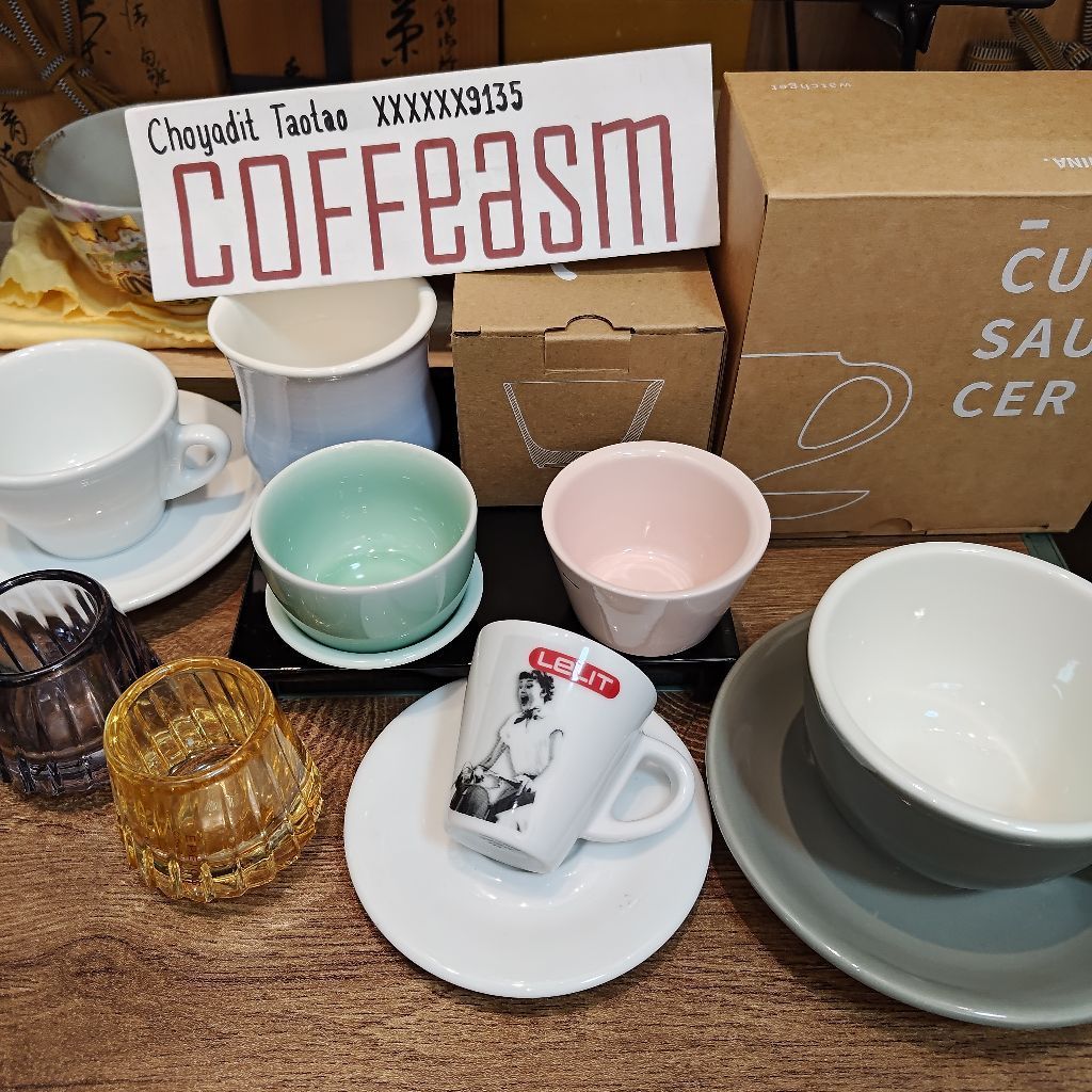 แก้วดื่ม ชา กาแฟ espresso latte cappuccino cup