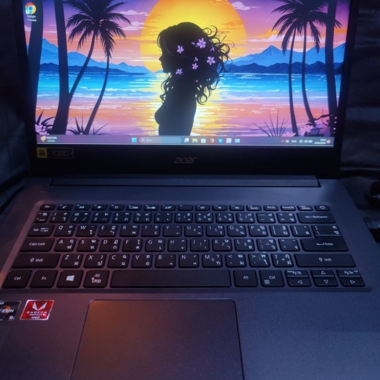 🥳ส่งฟรี Acer Aspire3  Ryzen5 3500u M.2 512 Ram8 วินโดว์แท้ มือสอง มีตำหนินิดหน่อยจ้า