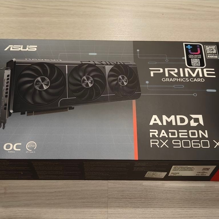 Rx 9060 Xt 16GB Asus Prime GDDR6 OC ประกันยาว
