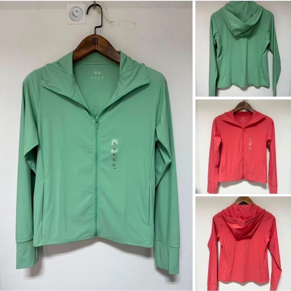 เสื้อกันแดด Uniqlo Airism Uv cut Size S-XL ผู้หญิง ของแท้ เสื้อกันยูวี (พร้อมส่ง)
