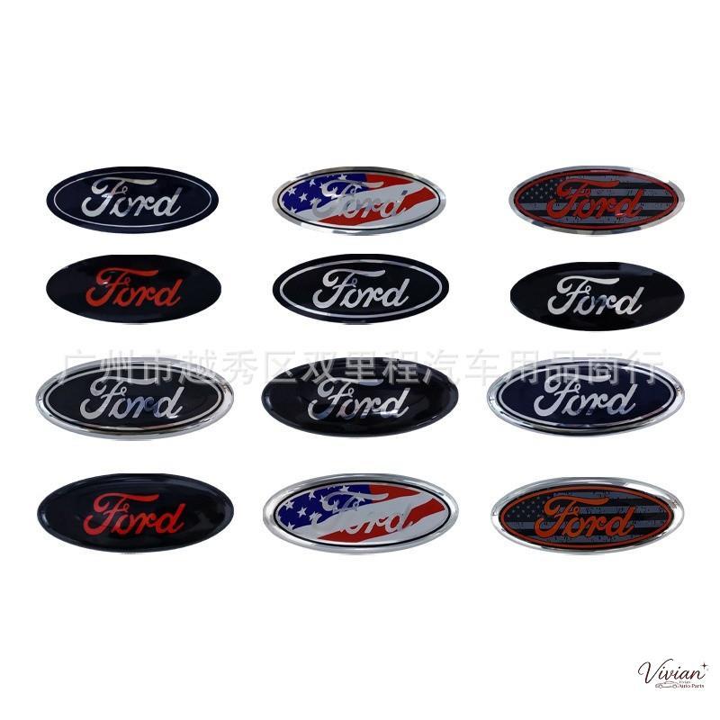 14.3 ซม.12.5 ซม.โลโก้สําหรับ Ford Focus Fiesta Mondeo Ecosport KUGA Fusion KA ด้านหน้ากระจังหน้าสัญล