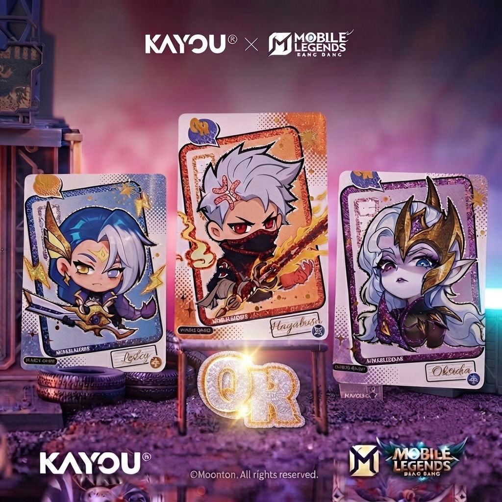 การ์ดสิทธิ์แท้ KAYOU × Mobile Legends: Bang Bang Hand of Destiny Vol.2 ระดับ QR